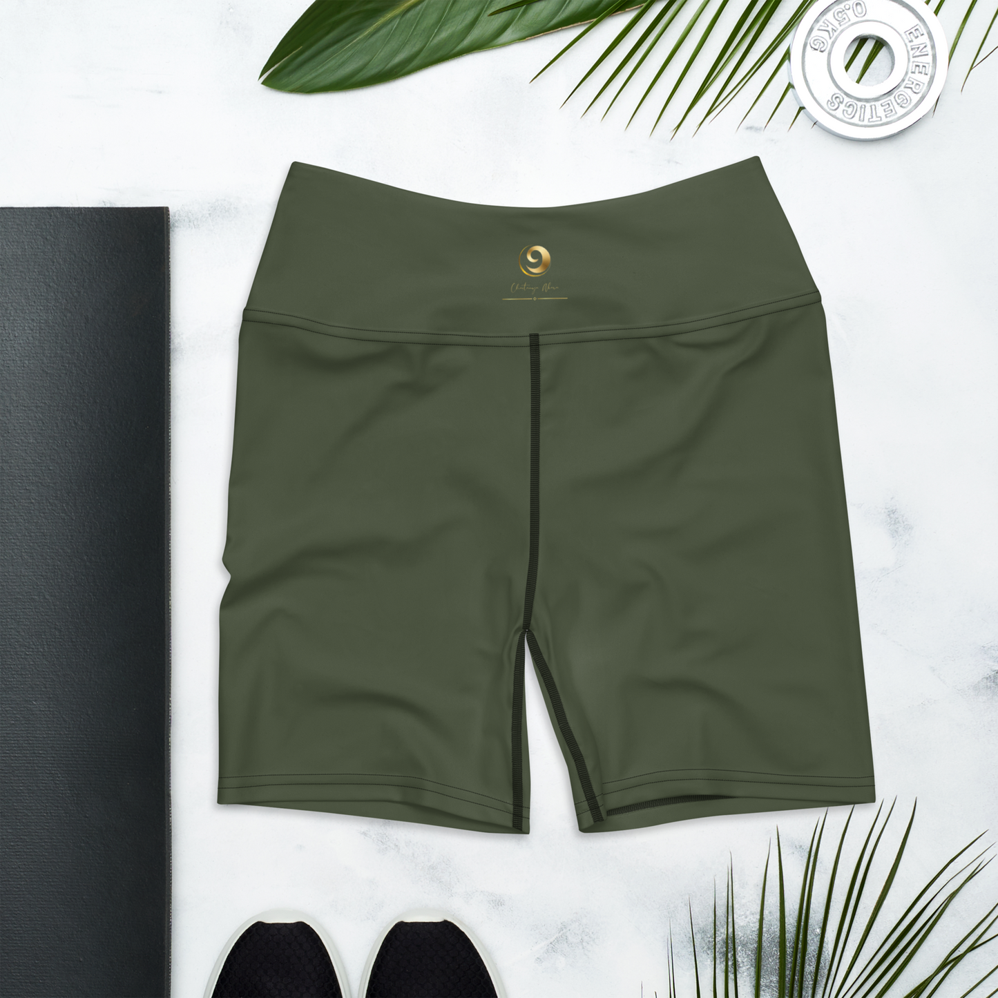 Forest Green Chaitanya Abara Yoga Shorts